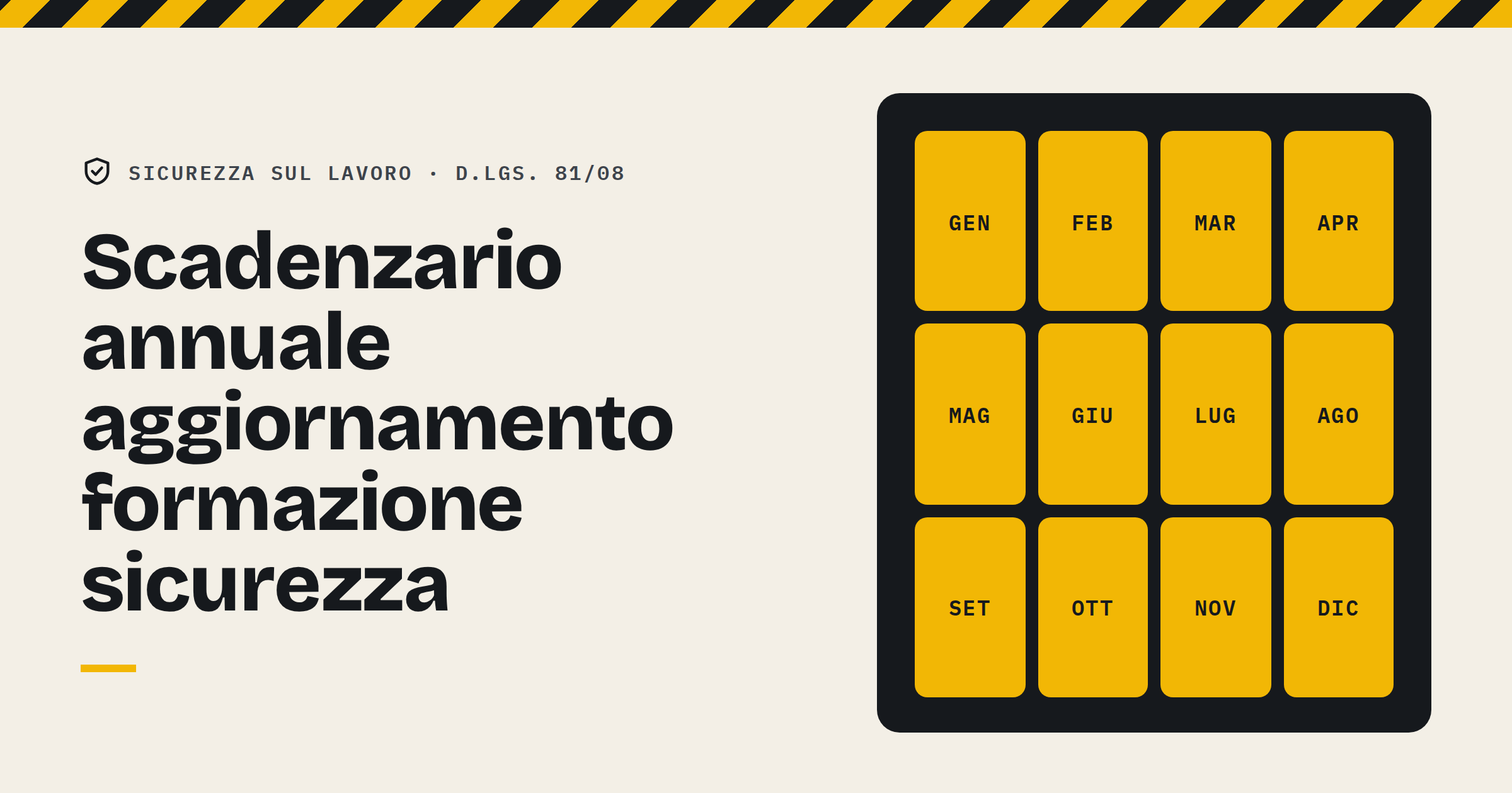 Scadenziario Formazione Sicurezza